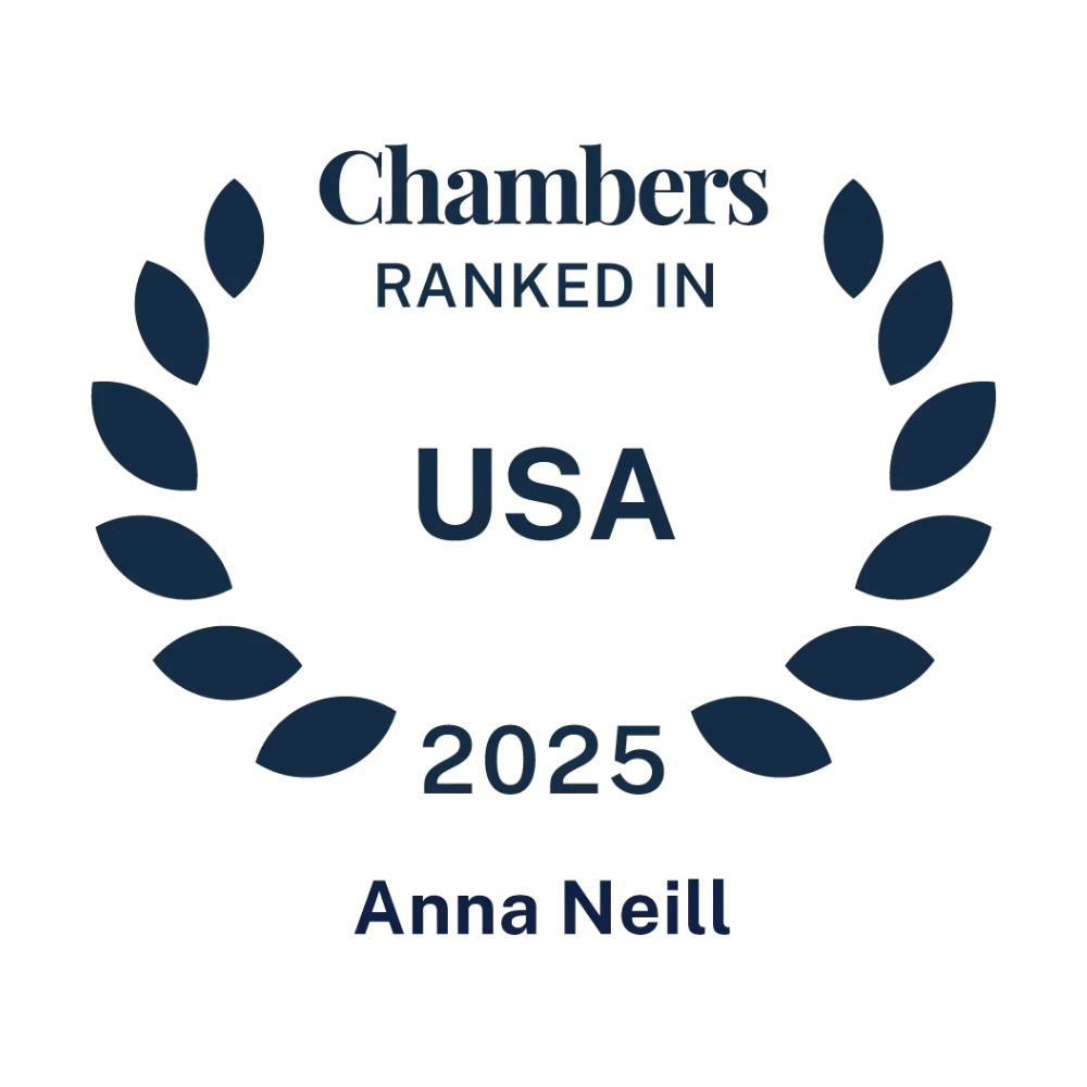 Chambers Top Ranked 2025 - Anna Neill