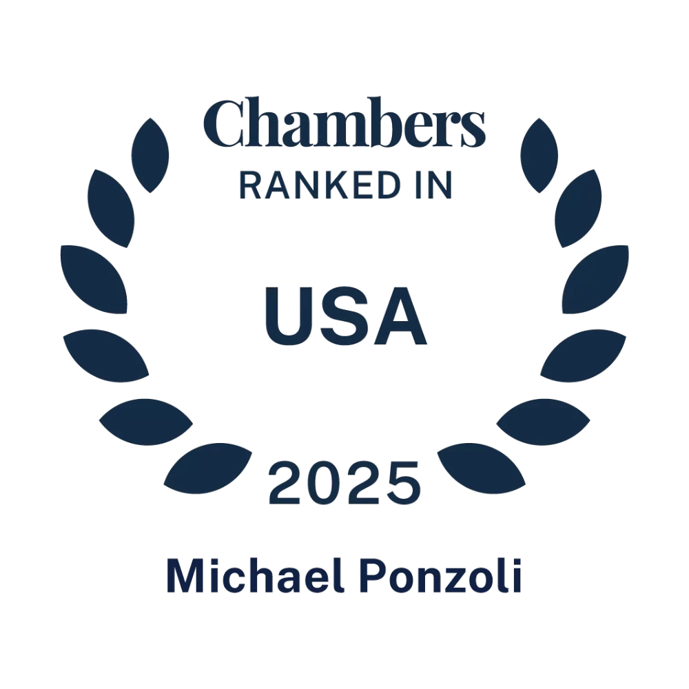 Chambers Top Ranked 2025 - Michael Ponzoli