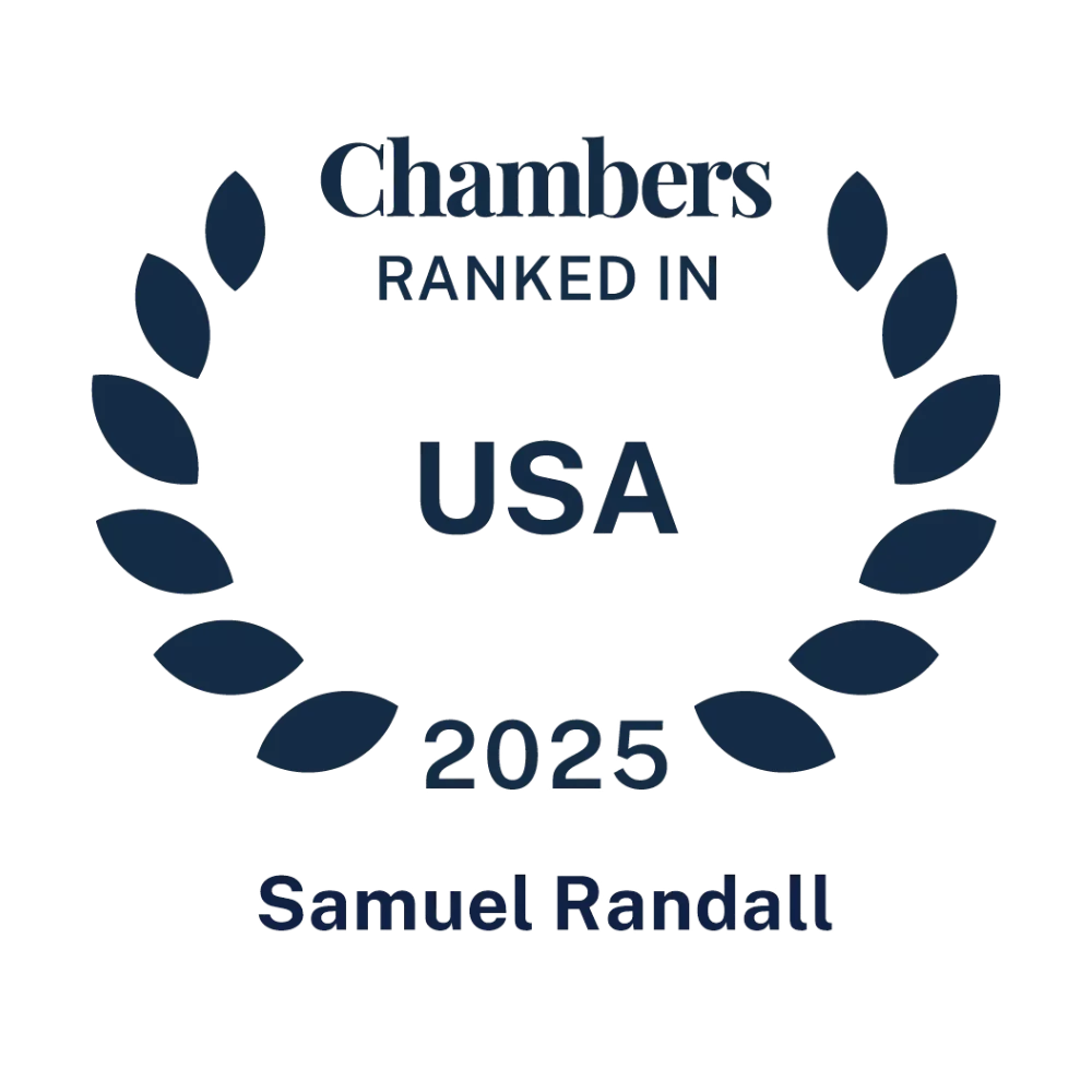 Chambers Top Ranked 2025 - Samuel Randall